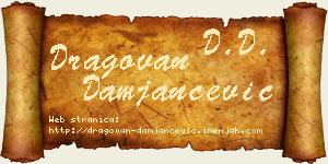 Dragovan Damjančević vizit kartica